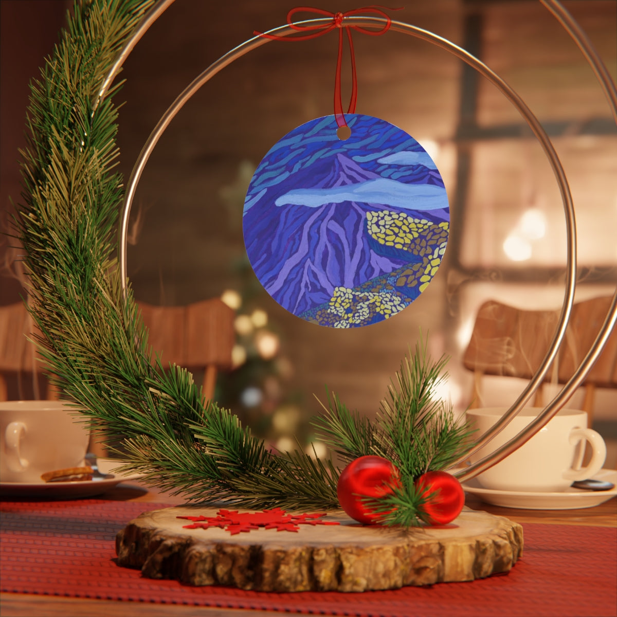 Flowering Mountains Ornament