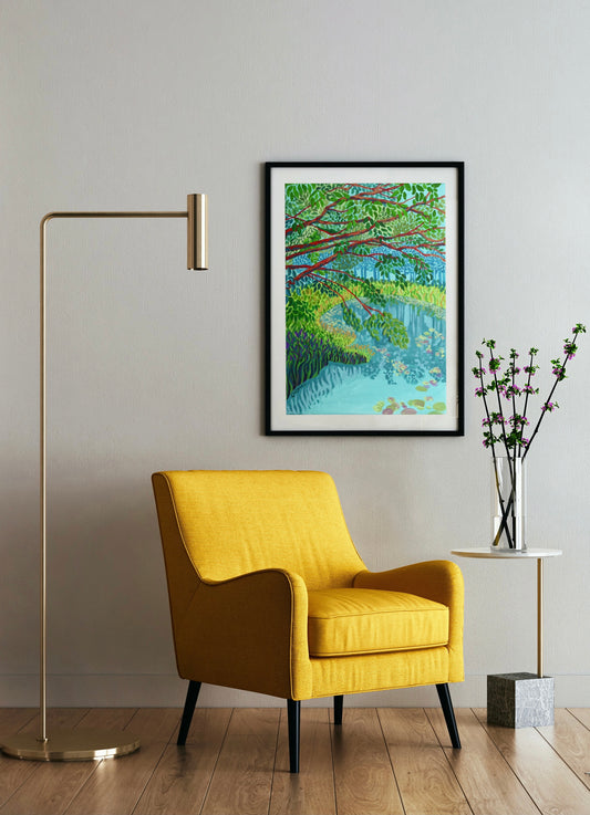 Viridescent Wetlands Fine Art Giclee Print