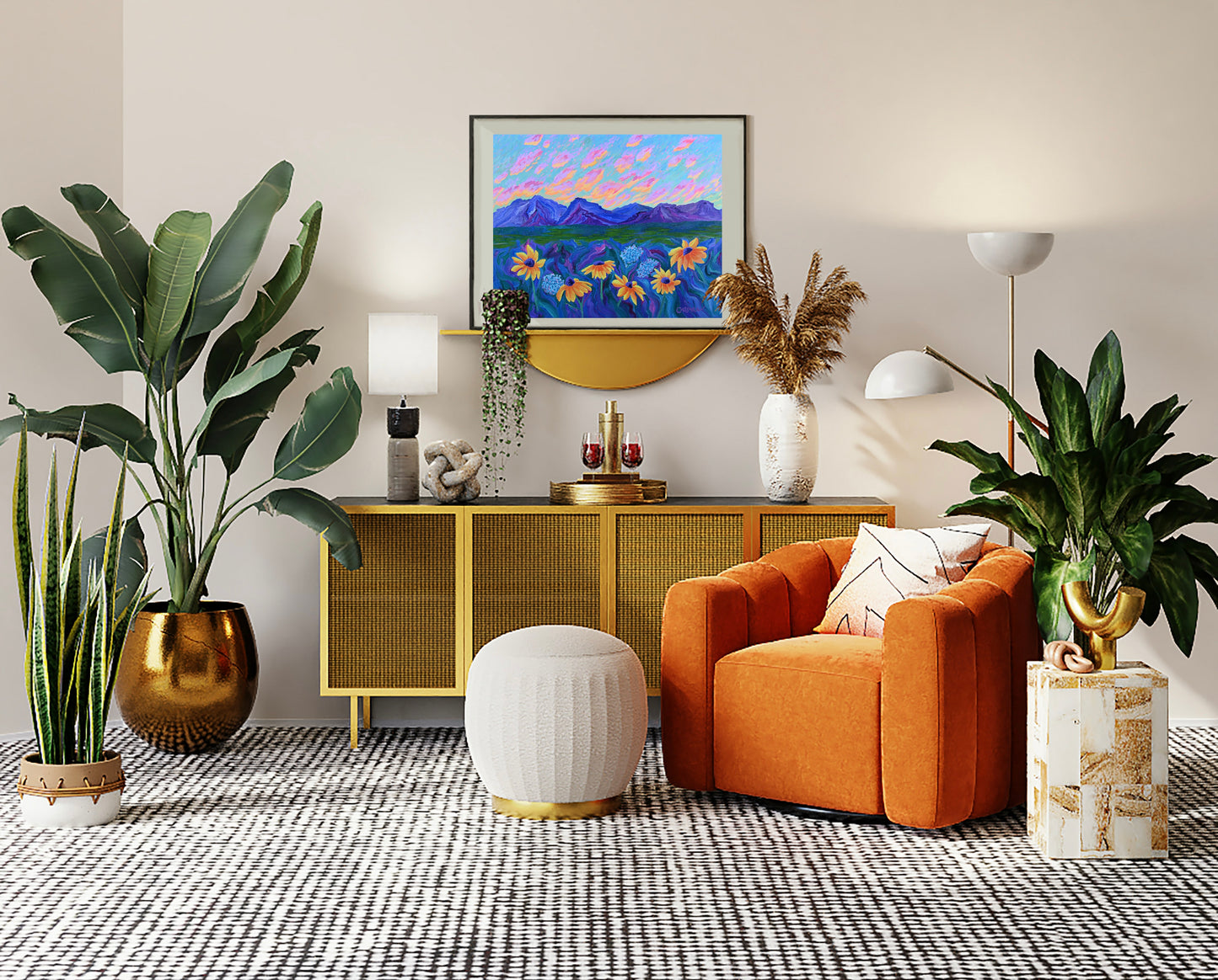 Sherbet Sunrise Fine Art Giclee Print
