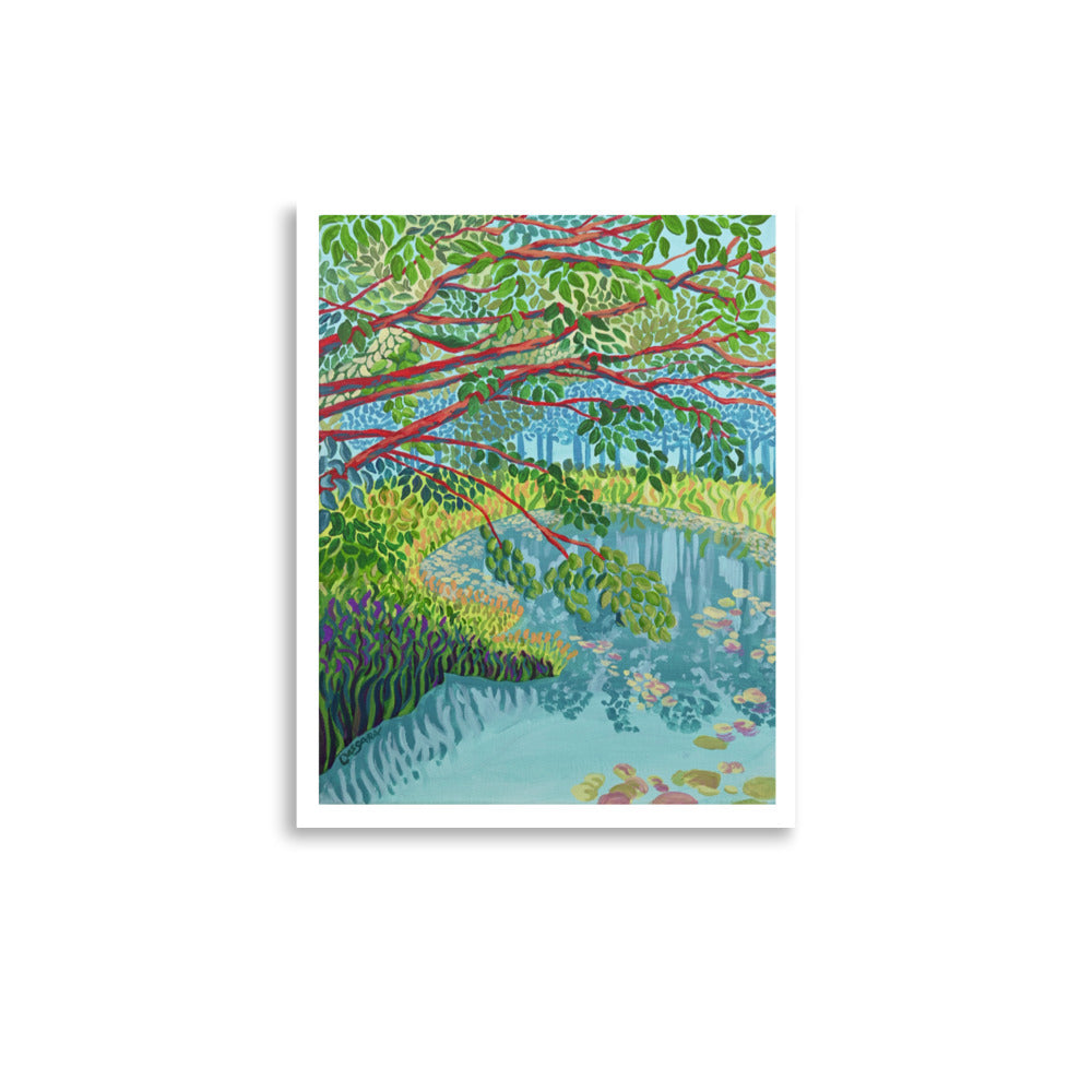 Viridescent Wetlands Fine Art Giclee Print