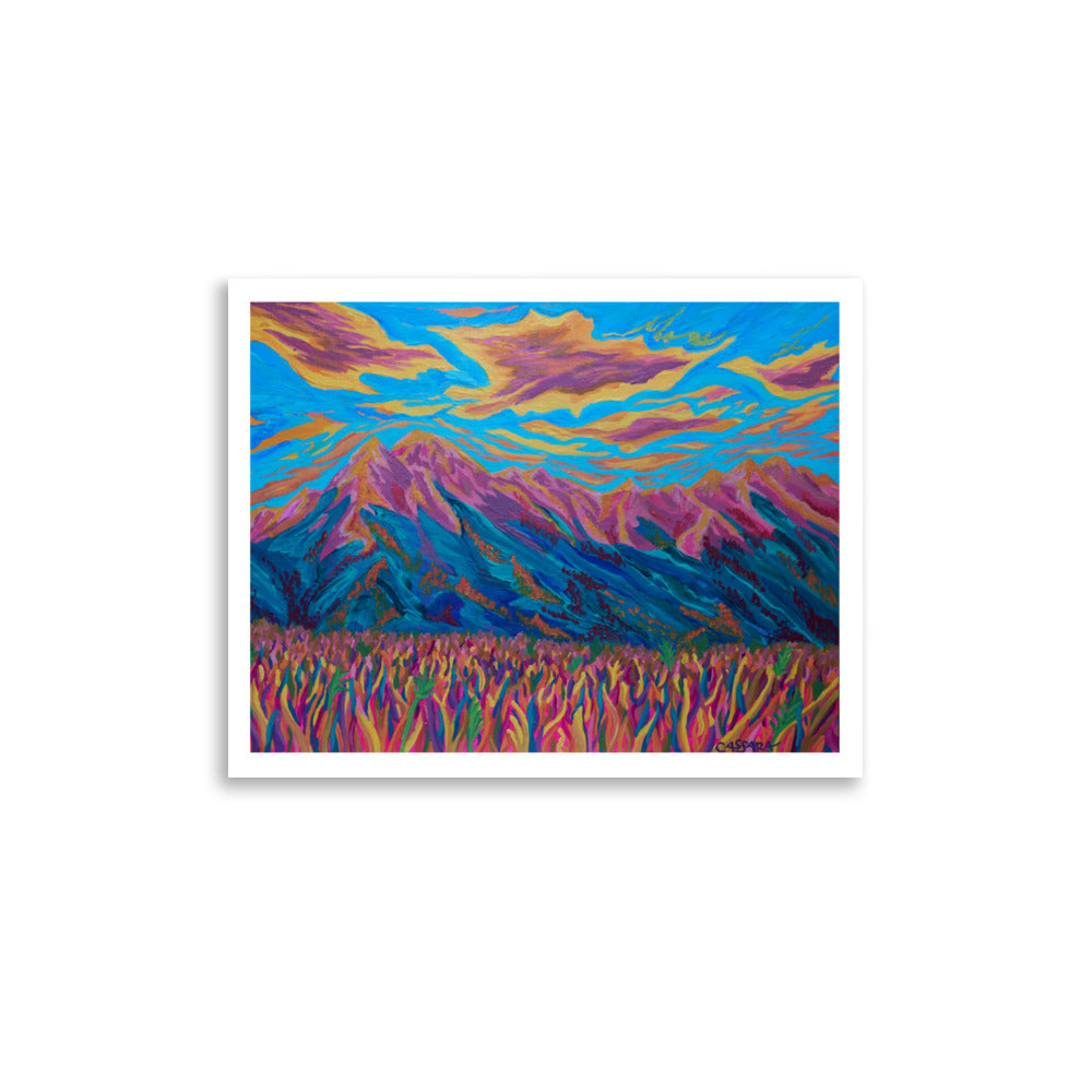 Fall Mountain Glow Fine Art Giclee Print