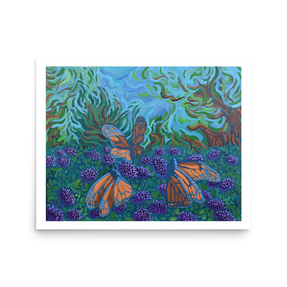 Monarch's Respite Fine Art Giclee Print