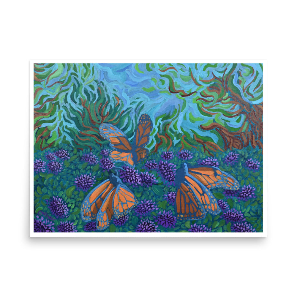 Monarch's Respite Fine Art Giclee Print