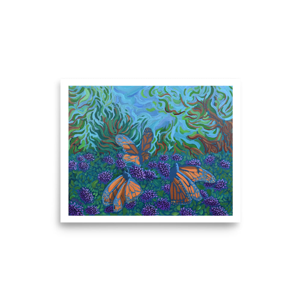 Monarch's Respite Fine Art Giclee Print
