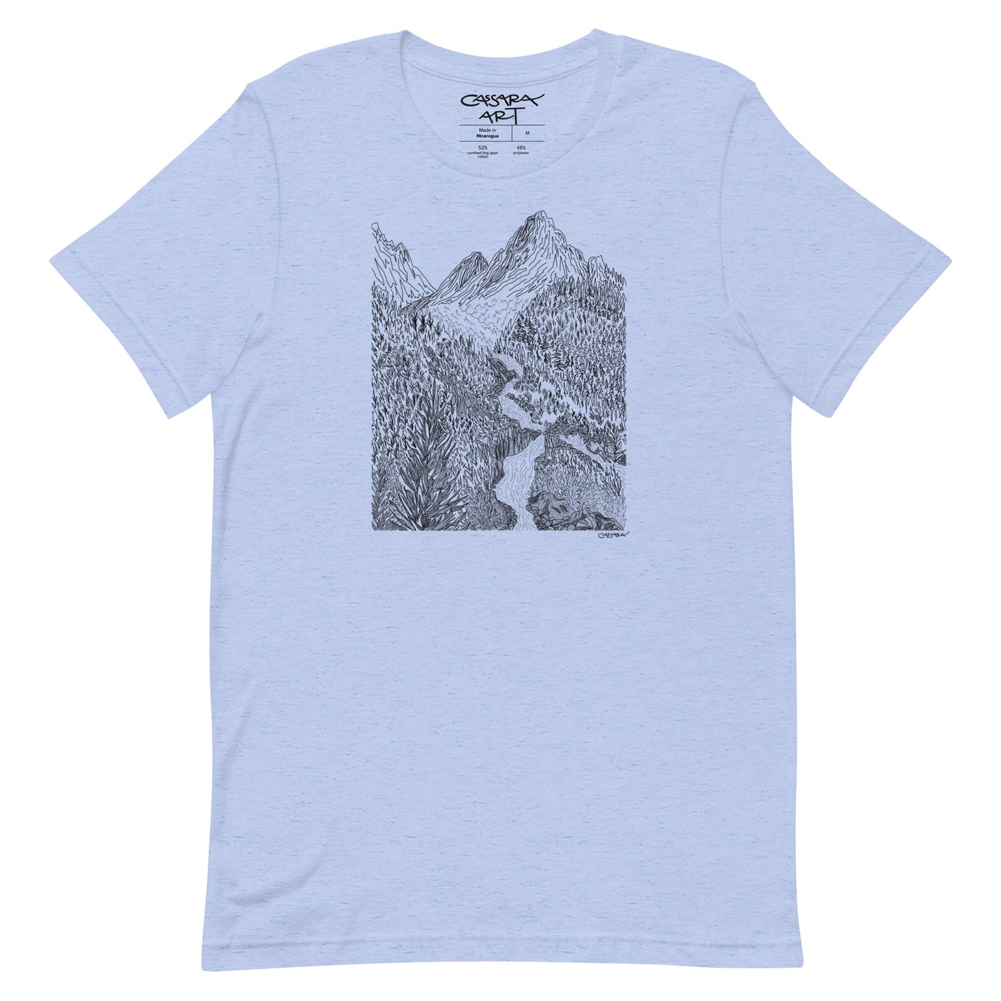 Cascading Mountain Stream T-Shirt (Unisex)