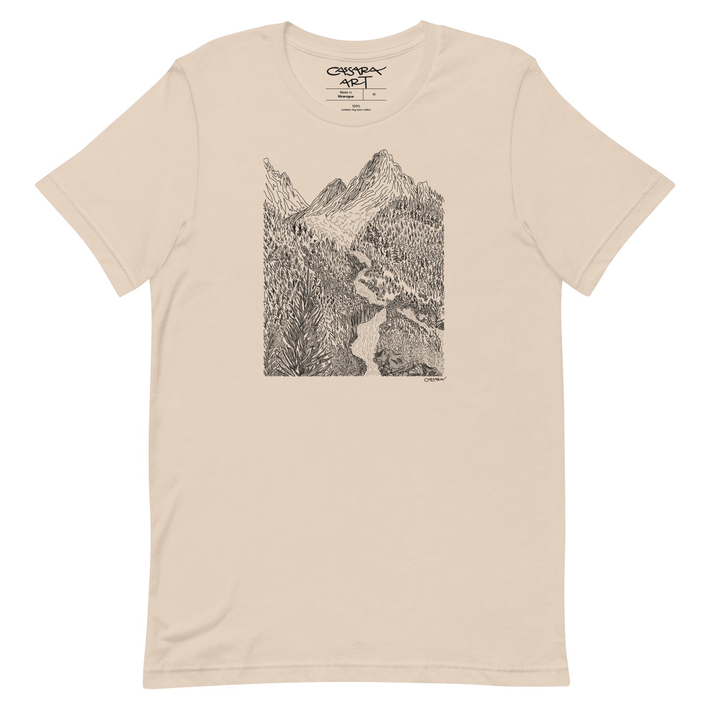 Cascading Mountain Stream T-Shirt (Unisex)