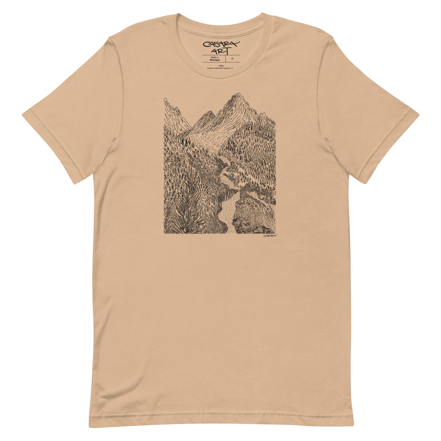 Cascading Mountain Stream T-Shirt (Unisex)
