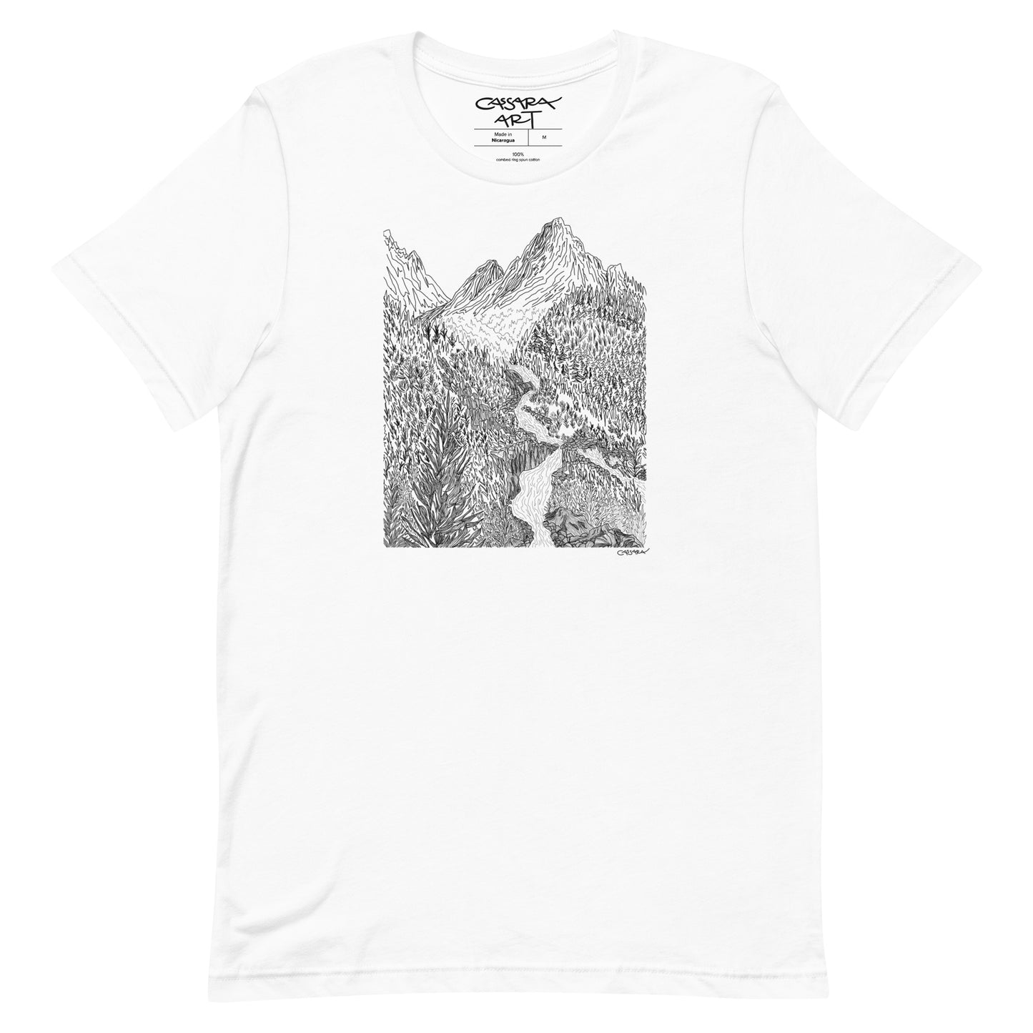 Cascading Mountain Stream T-Shirt (Unisex)