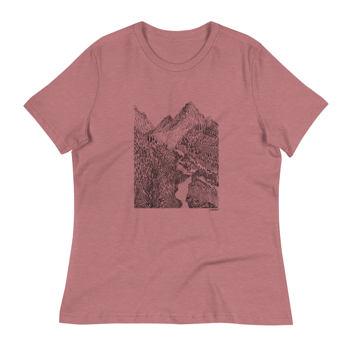 Cascading Mountain Stream T-Shirt (Women's Fit)