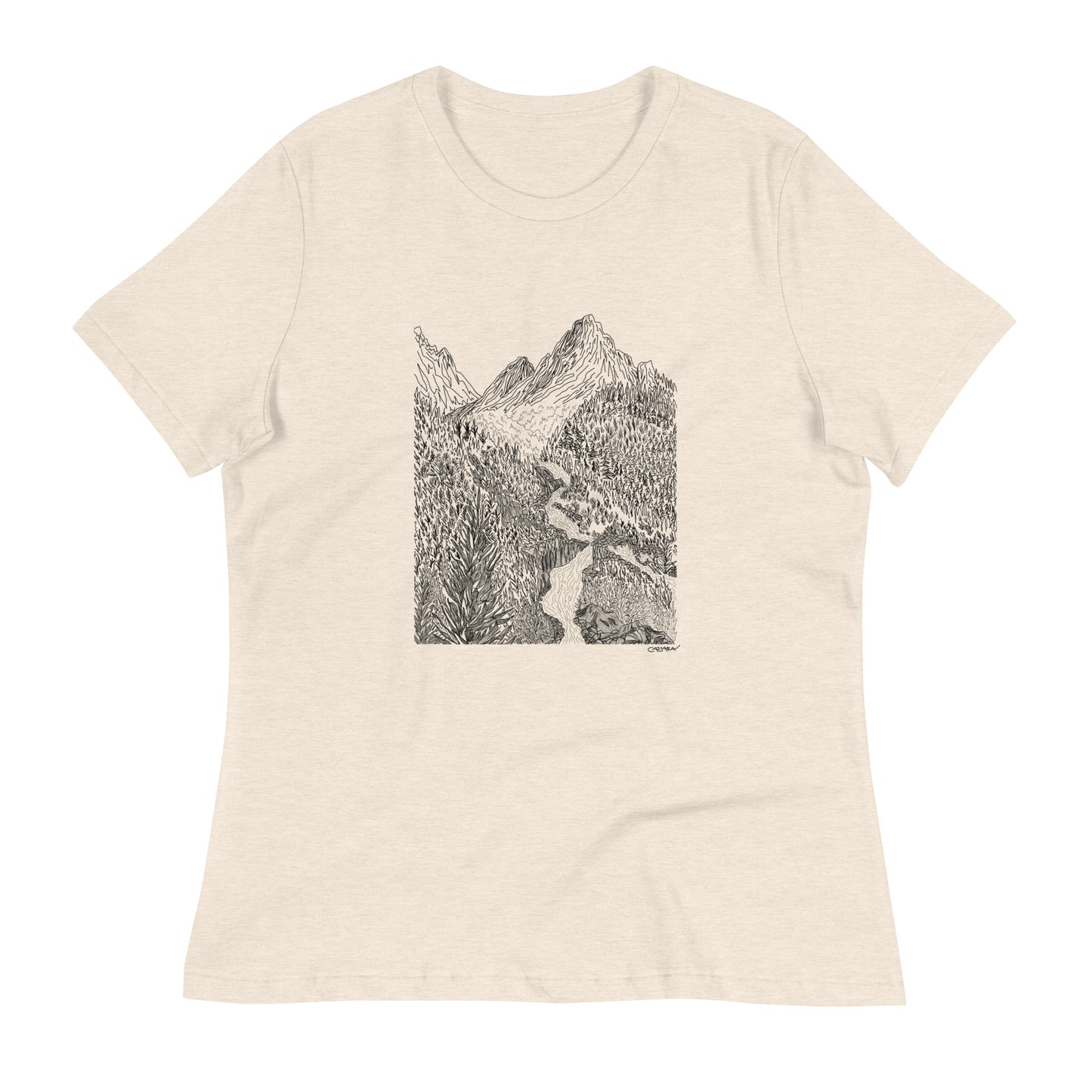 Cascading Mountain Stream T-Shirt (Women's Fit)