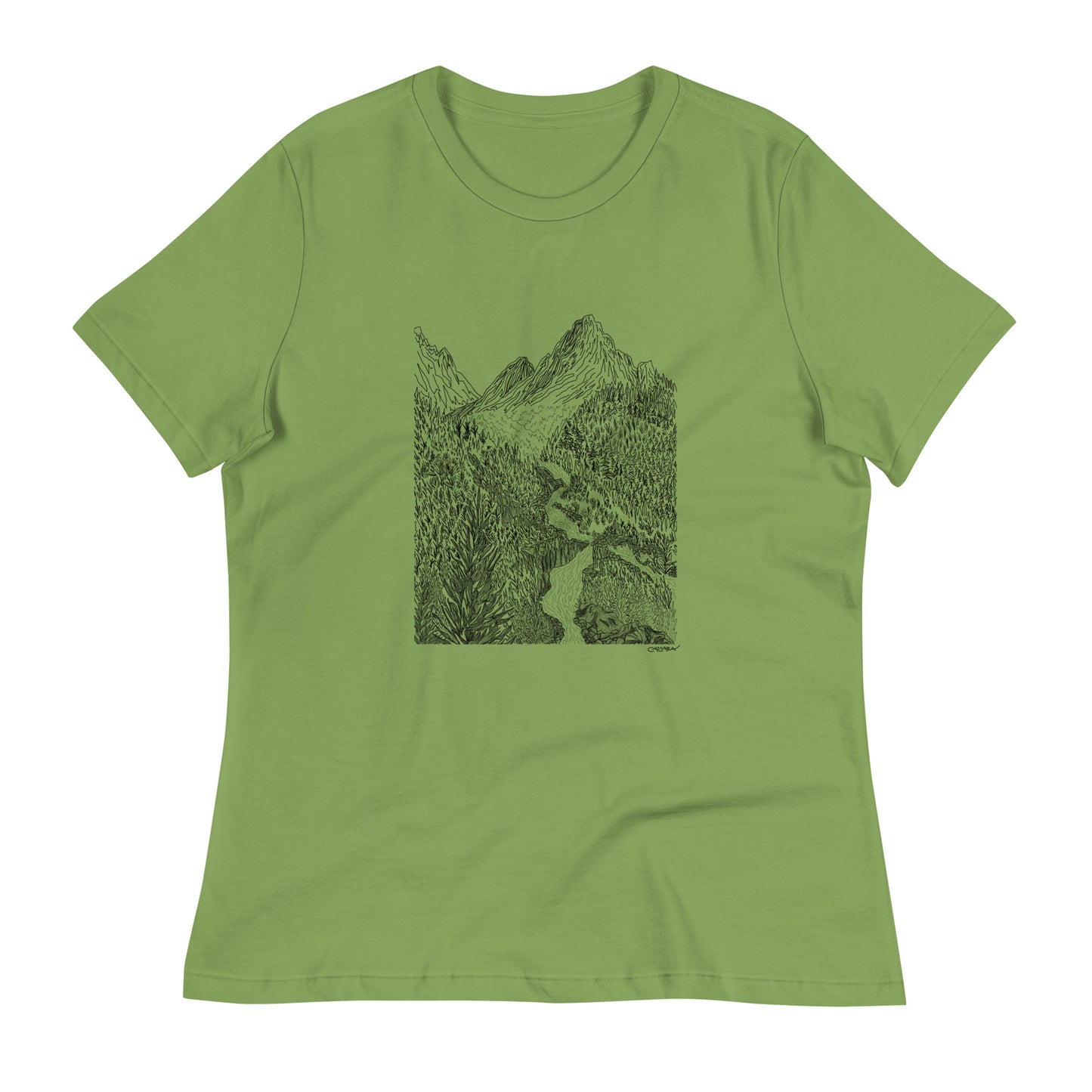 Cascading Mountain Stream T-Shirt (Women's Fit)