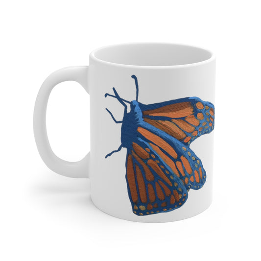 Monarchs Resting Painted Coffee Mug