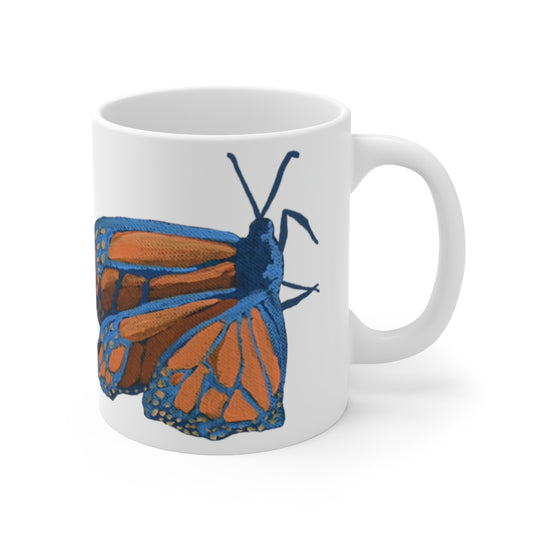 Monarchs Resting Painted Coffee Mug