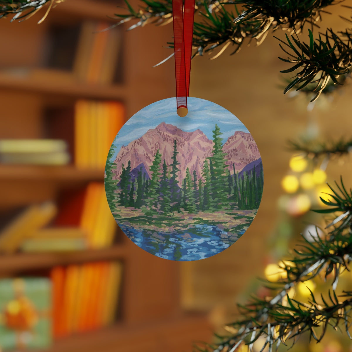 Cozy Mountains Ornament