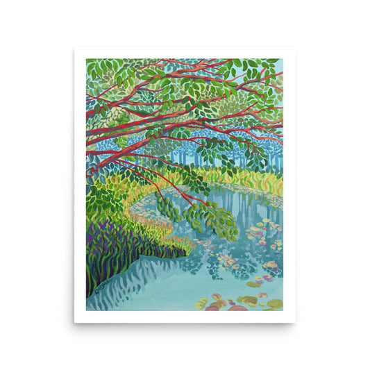 Viridescent Wetlands Fine Art Giclee Print