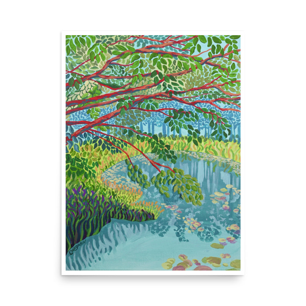 Viridescent Wetlands Fine Art Giclee Print