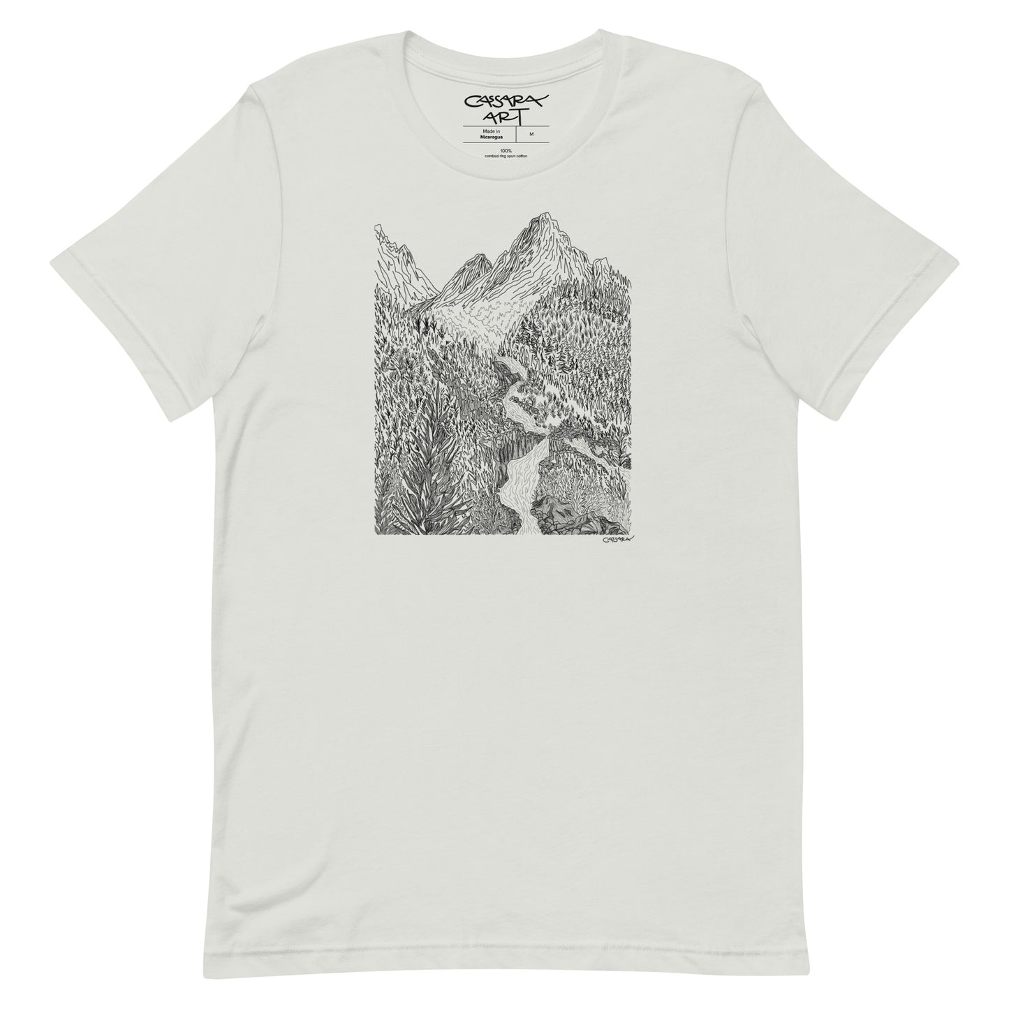 Cascading Mountain Stream T-Shirt (Unisex)