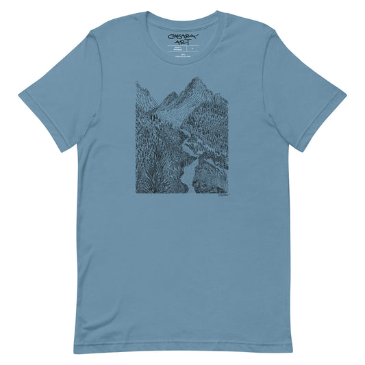 Cascading Mountain Stream T-Shirt (Unisex)