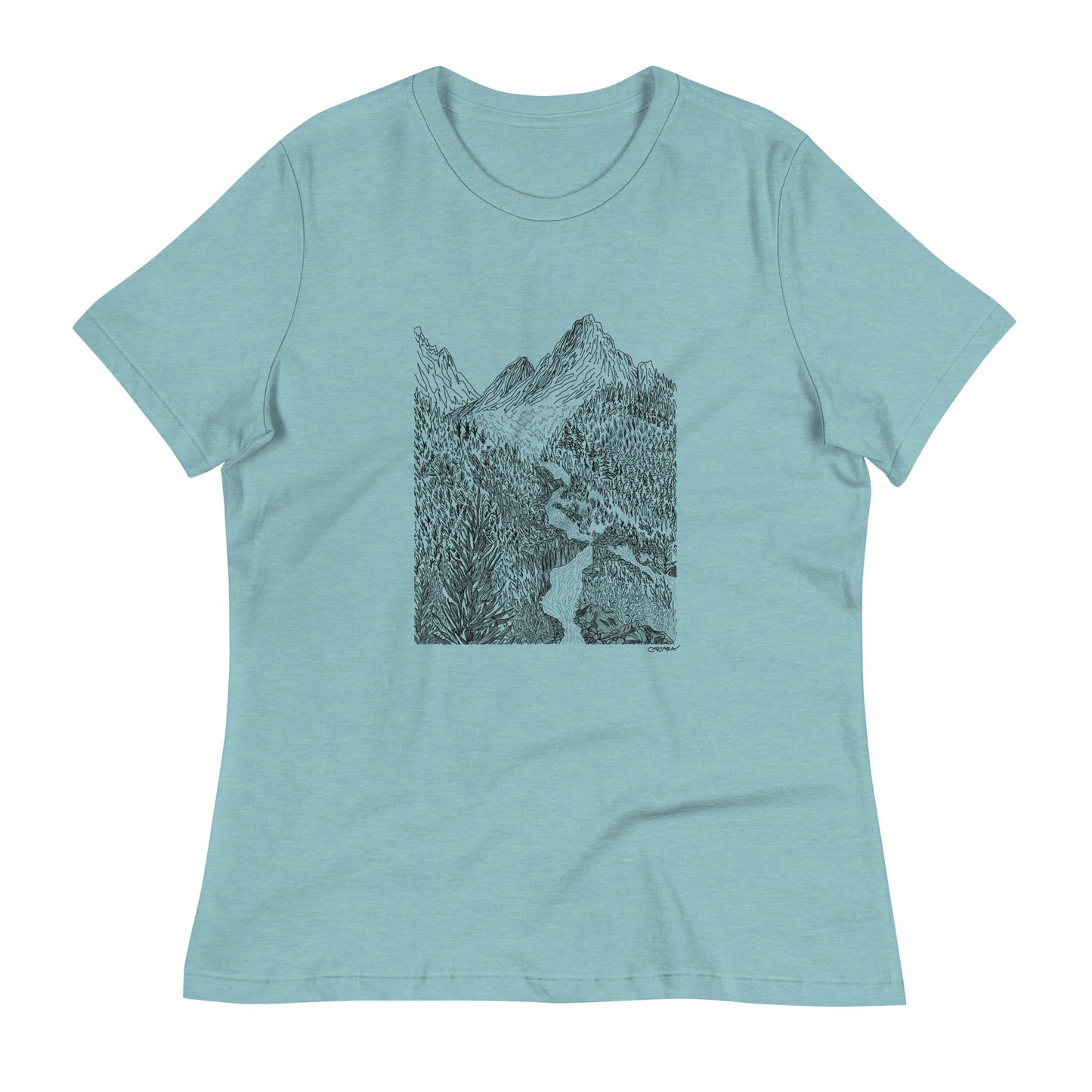 Cascading Mountain Stream T-Shirt (Women's Fit)